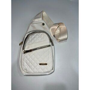 Jingpin Creations fashion white quilted sling bag